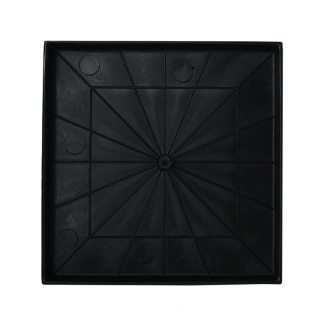 Sattle for seedlings, 21 × 21 × 1.7 cm, plastic, black-6