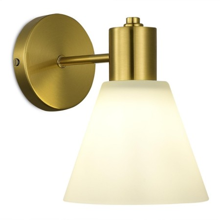 Wall lamp EVOLUCE. Sle1561-301-01. Arki. 1x60 W, E27, 21.2x19 cm, brass color-1