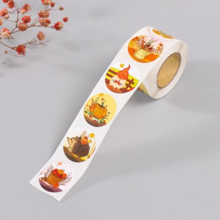 Stick Paper "Beautiful Autumn" d = 2.5 cm 252 pcs in roll-1