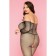 Костюм-сетка со стразами и стринги Candy Girl Jewelle, чёрные, 2XL