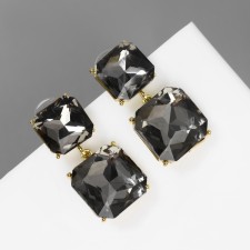 Earrings with rhinestones 