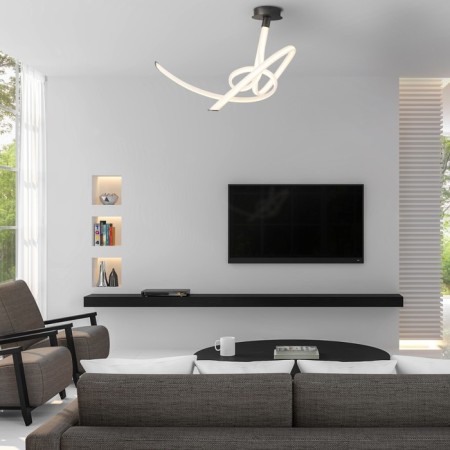 Ceiling chandelier Mantra Armonia, LED, 4500LM, 3000K, 900x410x560 mm, color titanium-4