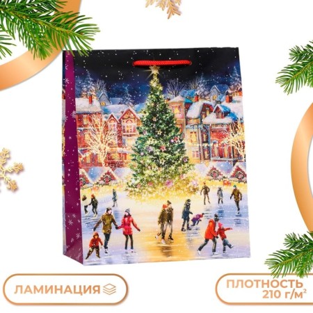 Gift Package "elegant Christmas tree", 18 x 22.3 x 10 cm