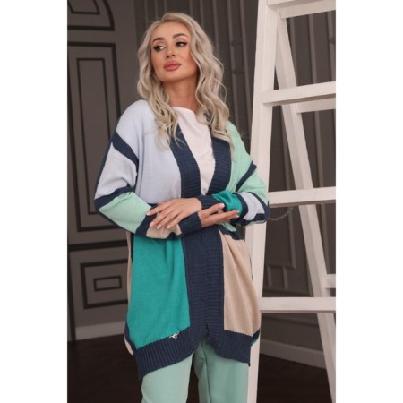 Cardigan female, size 50, mint color-9