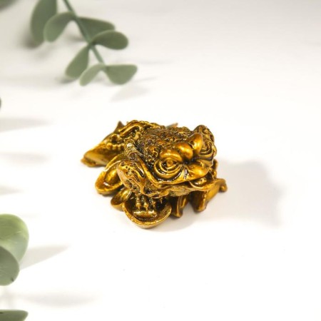 NECKE bronze "Toad on ingots" 5.5 x 3.5 x 3 cm