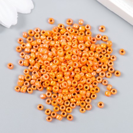Beads "Zlatka" 08/0, 3 mm, 10 g 0410 T.O -Orange-1