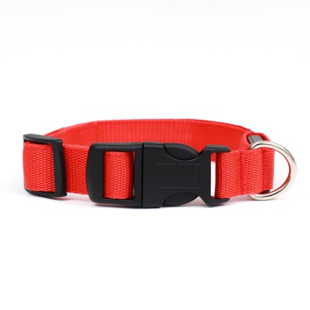 Collar with backlight double strip size XL, Osh 52-60 x 2.5 cm, 3 glow modes Red 97722-5
