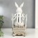 Souvenir Polystone "Hare in a chair with a book and a cup" 26x12x13.5 cm