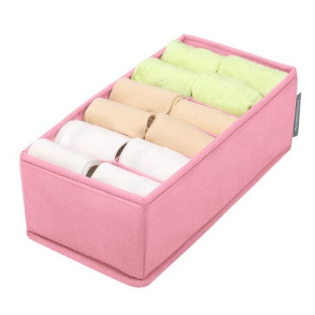Organizer for linen, 12 cells, pink color