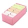 Organizer for linen, 12 cells, pink color