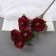 Artificial flowers "Eustoma Rosanna" 70 cm, burgundy