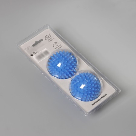 Balls for washing linen shade, d = 6 cm, 2 pcs, blue color-13