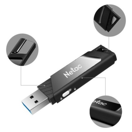 NETAC 32GB U336 NT03U336S-032G-30BK USB3.0 Black-5
