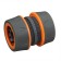 The coupling is connected, for hoses 3/4 "(19 mm), a cane connection, rubberized plastic, Greengo
