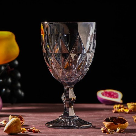 Set for drinks from glass "Cruise", 7 items: a jug 1.1 l, 6 glasses 300 ml, color gray color-3