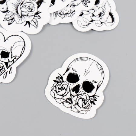 Stickers Stickers for Scrapbooking "Skull" 9-353-1