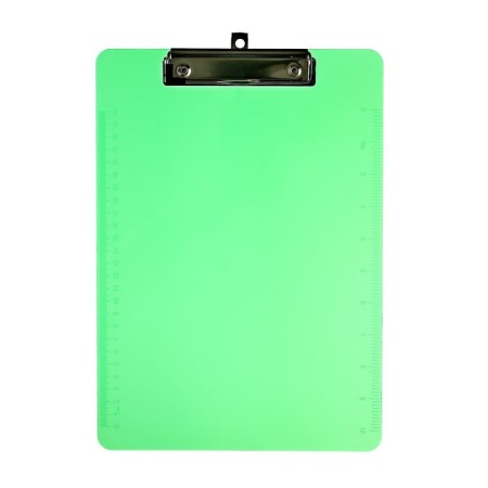 A4 -clamping tablet with a4 plastic format, tinted, with a ruler, mix-4