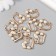 Decor for creativity plastic for metal "Heart with beads" gold 2.4x0.7x2.4 cm
