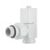 Set of design-valules Royal Thermo Cube, corner, 1/2 ", white