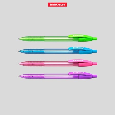 Handle Automatic Erichkrause R-301 Spring Matic, node 0.7 mm, blue ink, writing line 2000 meters-4