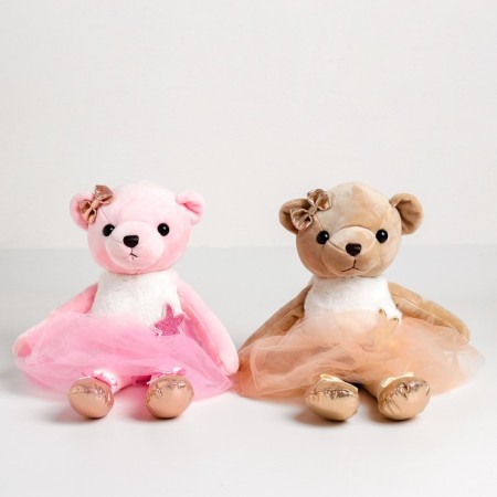 Soft toy "Bear with a star", color mix-3