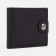 Male purse on a magnet, department for bills, for coins, for maps, dark brown color