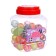 Round and satisfied rubber ball, in a bank, 50 pcs, color mix