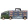 Auto -Vorot Case Givito Militari, with cars, with a tunnel, green color, 59 cm