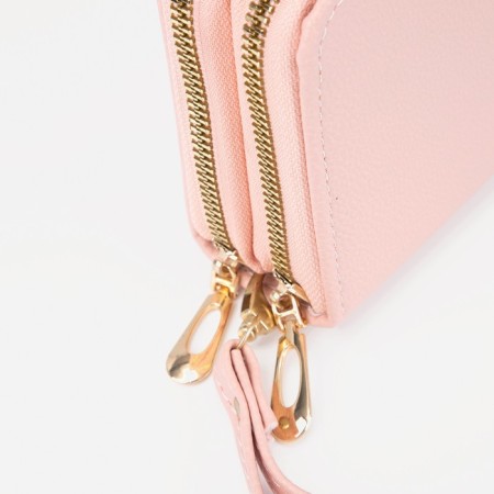 Women's wallet on lightning, pink color-2