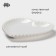 Porcelain plate Magistro "Heart", 20.5 × 21 × 2.5 cm, white color