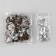A set of denim buttons, 17 mm, 100 pcs, bronze color