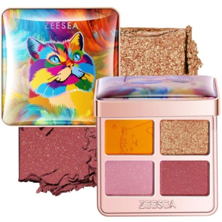 Eye Eye Zezea Tipsy Kitty Eyeshadow Quad, tone 03, 3.5 g