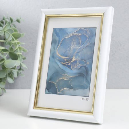 Photo frame Plastic "Gamma" 10x15 cm, white-1