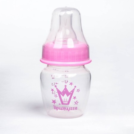 A bottle of feeding "Princess", classic throat, 60 ml., 0 months, pink color-3