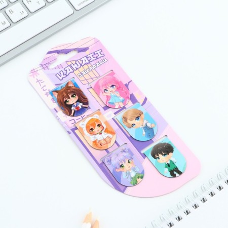 Magnetic bookmarks 6 pieces on the ’’ chibi ’’ ’’ ’’ ’-1