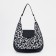 Bag-hobo with lightning, black/white color