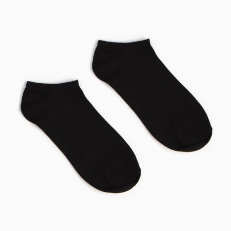 A set of men's socks (3 pairs) shortened, black color, size 40-44-1