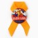 The icon with a ribbon for the graduation "graduate", bell, diam. 4.5 cm