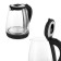Tea kit KitFort KT-6181, glass, 2/1.2 l, 1500 watts, black