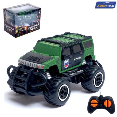 Army radio -controlled jeep, works on batteries
