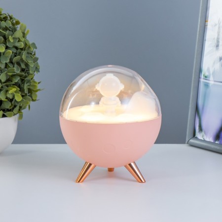 Night Moisturizer "Cosmonaut" LED USB AKB 13x13x15.5 cm Risalux-2