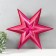 Figure "Star in the Star" Small red metallic, 38.8x33.5 cm