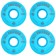 Wheels for a skateboard 52x32 mm, 100a