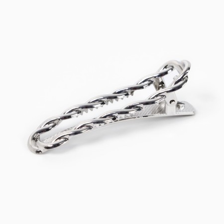 Hair clip "inspire" silver, 5.5 x 2 cm-3