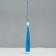Suspension textiles, plastic "Brush. Lotus" Blue 1.2x2.7x14.5 cm