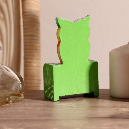 Wooden calendar "Owl" 7x4x10 cm Mix (2 lips)-1