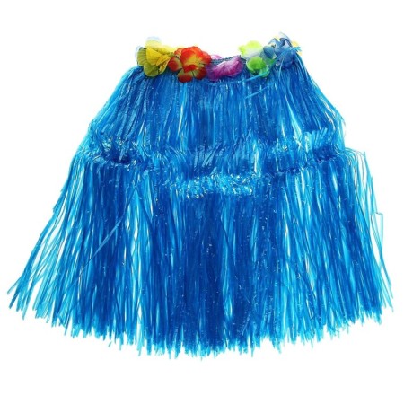 Hawaiian skirt, blue color-1