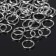 Connective ring 1 × 7 mm (set 50 g, ± 410 pcs.) SM-982, silver color