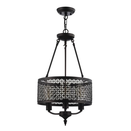 Cel and chandelier FR4166-PL-03C-BL CONTE, 360x360x1630 mm, E27, 3x60W, brown color-1