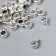Bale (holder of d/kulon) Metal d/creativity "Shar" silver G038B759 set 30 pcs 0.9x0.4 cm